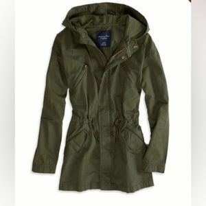 American Eagle Green Jack Overcoat